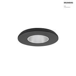 LED Einbaudownlight ZONDRA, 13W, 3000K, 1190lm, IP20, 230V AC, 50 Hz, rund, starr, schwarz