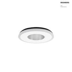 LED Einbaudownlight ZONDRA, 10W, 3000K, 660lm, IP20, 230V AC, rund, starr, wei