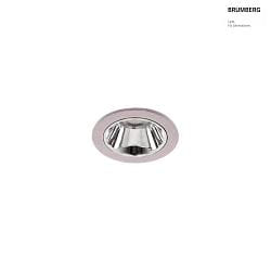 Plafonnier encastr APOLLO MICRO rond, direct IP20, argent gradable