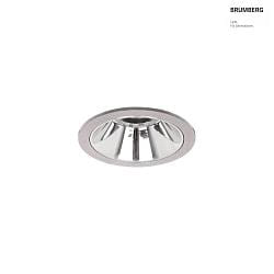 Apparecchio da incasso a soffitto APOLLO MINI rotondo, diretto IP20, argento dimmerabile