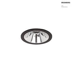 LED Einbaudownlight APOLLO MINI, 55, 10,5W, 1408lm, IP20, 230V, CRI > 90, rund, 3000K, schwarz