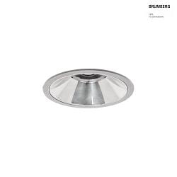 LED Einbaudownlight APOLLO MIDI, 55, 14,5W, 1869lm, IP20, 230V, CRI > 90, rund, 3000K, silber