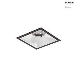 ceiling recessed luminaire APOLLO MIDI square, direct IP20, black dimmable