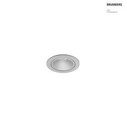 LED Einbaudownlight DIOS MICRO, 58, 7W, 3000K, 848lm, IP20, 230V AC, 50 Hz, CRI > 80, rund, silber