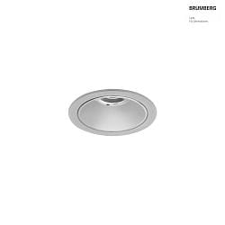 Apparecchio da incasso a soffitto DIOS MINI rotondo, diretto IP20, argento dimmerabile