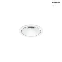 Plafonnier encastr DIOS MINI rond, direct IP20, blanche gradable