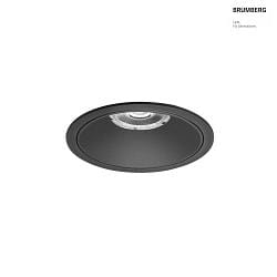 Plafonnier encastr DIOS MIDI rond, direct IP20, noir gradable