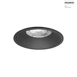 LED Einbaudownlight DIOS MAXI, 60, 20,5W, 3000K, 2507lm, IP20, 230V AC, 50 Hz, CRI > 80, rund, schwarz