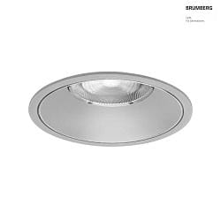 ceiling recessed luminaire DIOS MEGA round, direct IP20, silver dimmable