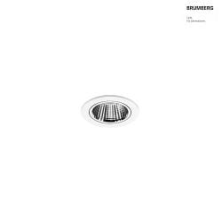 ceiling recessed luminaire APOLLO MICRO round, direct IP20, transparent, white dimmable