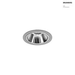 ceiling recessed luminaire APOLLO MINI round, direct IP20, silver, transparent dimmable