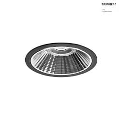 ceiling recessed luminaire APOLLO MIDI round, direct IP20, black, transparent dimmable