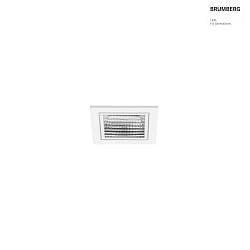 ceiling recessed luminaire APOLLO MICRO square, direct IP20, transparent, white dimmable