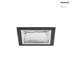 Apparecchio da incasso a soffitto APOLLO MINI piazza, diretto IP20, nero 