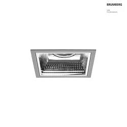 LED Einbaudownlight APOLLO MIDI, 55, 14W, 1721lm, IP20, 230V, CRI > 90, quadratisch, 3000K, silber