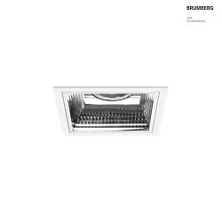 ceiling recessed luminaire APOLLO MIDI square, direct IP20, transparent, white dimmable