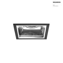 ceiling recessed luminaire APOLLO MIDI square, direct IP20, black 