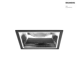 ceiling recessed luminaire APOLLO MAXI square, direct IP20, black, transparent 