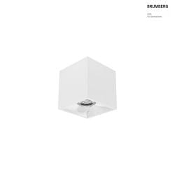 LED Aufbau-Downlight APOLLO MIDI, 16.8x16.8cm, Reflektor glatt, CRi >90, UGR <19, schaltbar, 14.5W 3000K 55, wei