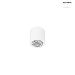 Downlight APOLLO MINI rotondo, commutabile, sfaccettato IP20, verniciato a polvere, bianco 