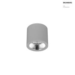 Downlight APOLLO MIDI rotondo, commutabile, sfaccettato IP20, verniciato a polvere, argento 