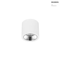 Downlight APOLLO MIDI rond, contrlable par DALI,  facettes IP20, couvert de poudre, blanche gradable