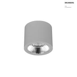 Downlight APOLLO MAXI rotondo, commutabile, sfaccettato IP20, verniciato a polvere, argento 