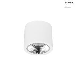 Downlight APOLLO MAXI rotondo, commutabile, sfaccettato IP20, verniciato a polvere, bianco 