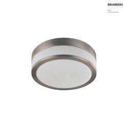 Lampada da parete e soffitto EREVAN  23CM 2-Lampadine E27 IP44, nichel opaco dimmerabile