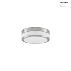 Lampada da parete e soffitto EREVAN  28CM 2-Lampadine E27 IP44, nichel opaco dimmerabile