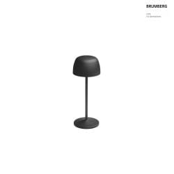 Lampe de table  accu ROSS IP54, noir gradable