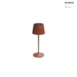 Lampe de table  accu REIRO IP54, marron gradable