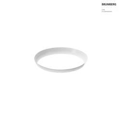 Deko-Ring fr Outdoor LED Decken-/Wandleuchte MAKIRA -  25cm, Recycling-PC, strukturwei