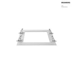 Reduzierring zu Einbaudownlight APOLLO MAXI, 27x27 cm, Strke 0,15 cm, mit 3 Befestigungsfedern, silber