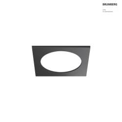 Zubehr fr LED Einbau-Downlight MUNA MINI - Abdeckring / Vorsatz-Element, eckig, schwarz matt