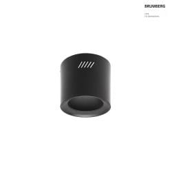 surface mounted housing MUNA MINI cylindrical, black matt