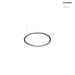 LED Pendelleuchte DEVON, Ringform,  80cm, CRi >90, UGR <19, Casambi dimmbar, 40W 3000K, strukturwei