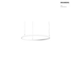 LED Pendelleuchte ANDROS OUT, Ringform,  80cm, CRi >90, UGR <22, Casambi dimmbar, 60W 3000K, strukturwei