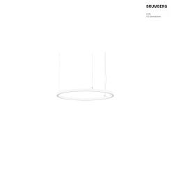 Luminaire  suspension ANDROS IN/OUT  800CM contrlable par Bluetooth IP20, couvert de poudre, blanc mat gradable