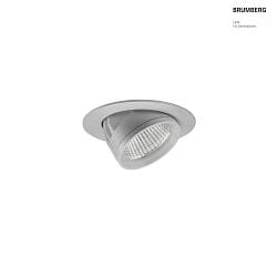 LED Einbaurichtstrahler ARTEMIS MICRO, 20, 15W, 3000K, 1806lm, IP20, 230V AC, 50 Hz, CRI > 90, rund, silber