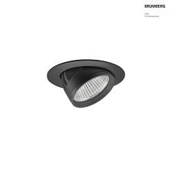 Apparecchio da incasso a soffitto ARTEMIS MINI rotondo, diretto IP20, nero dimmerabile