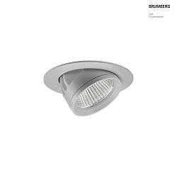 LED Einbaurichtstrahler ARTEMIS MIDI, 20, 31,5W, 4000K, 3851lm, IP20, 230V AC, 50 Hz, CRI > 90, rund, silber