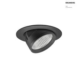 LED Einbaurichtstrahler ARTEMIS MAXI, 12, 41,5W, 4000K, 5139lm, IP20, 230V AC, 50 Hz, CRI > 90, rund, schwarz