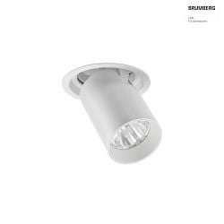 Plafonnier encastr TRAXX MIDI pivotant, rotatif, direct IP20, blanche gradable