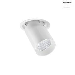 LED Einbaurichtstrahler TRAXX MAXI, 20, 27W, 3555lm, IP20, 230V AC, 50 Hz, CRI > 90, rund, 3000K, wei