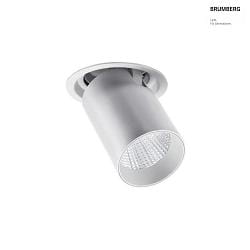 ceiling recessed luminaire TRAXX MAXI swivelling, rotatable, direct IP20, silver dimmable