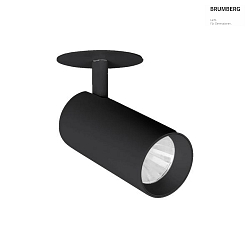 Spot TRAXX MIDI rond, pivotant, rotatif, commutable LED IP20, noir  