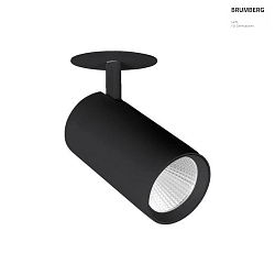 Spot TRAXX MAXI rond, pivotant, rotatif, commutable LED IP20, noir  