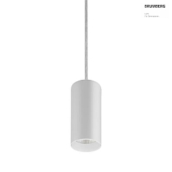 pendant luminaire TRAXX MICRO round, switchable LED IP20, white 