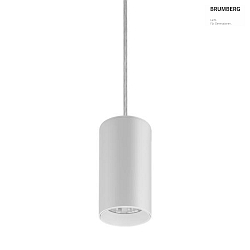 pendant luminaire TRAXX MIDI round, switchable LED IP20, white 